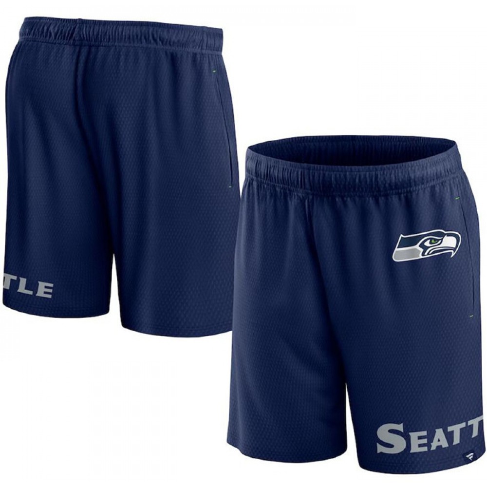 Men's Seattle Seahawks Navy Shorts 1