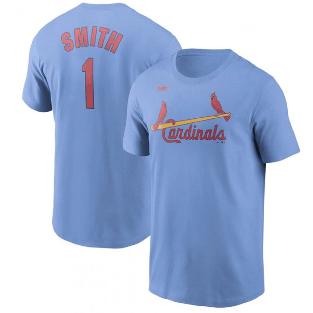 Men's St.Louis Cardinals #1 Ozzie Smith MLB T-Shirt 1