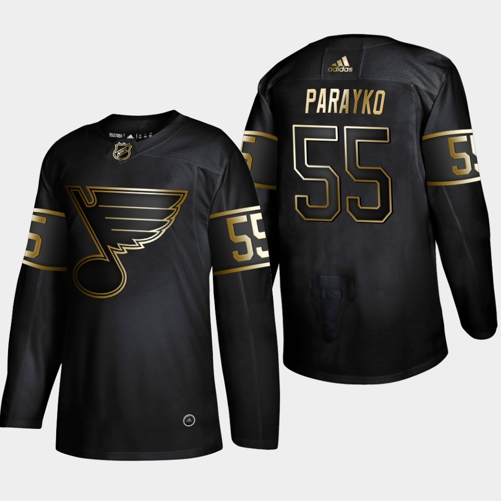 Men's St. Louis Blues #55 Colton Parayko 2019 Black Golden Edition Stitched NHL Jersey 1