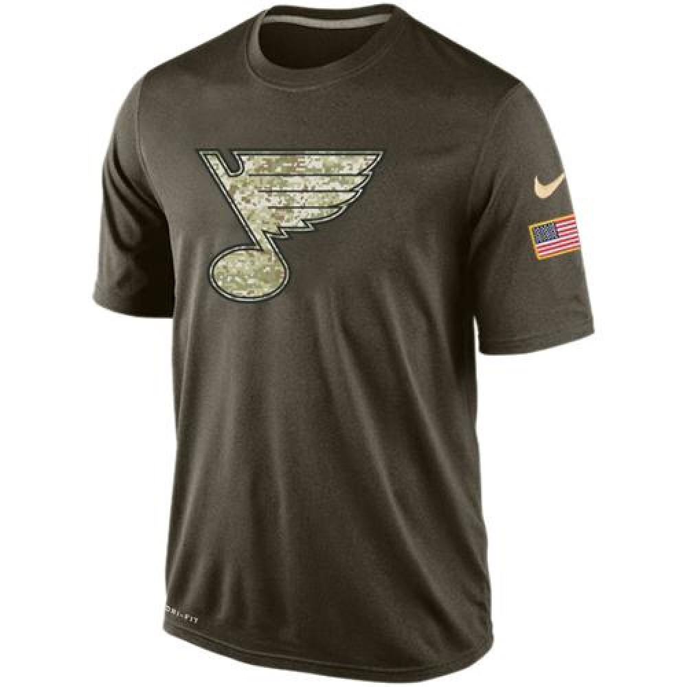 Men's St. Louis Blues Salute To Service Dri-FIT T-Shirt 1