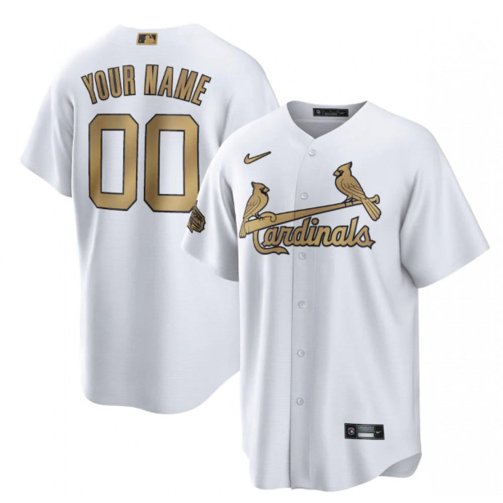 Men's St. Louis Cardinals ACTIVE Player Custom 2022 All-Star White Cool Base Stitched Baseball Jersey 1
