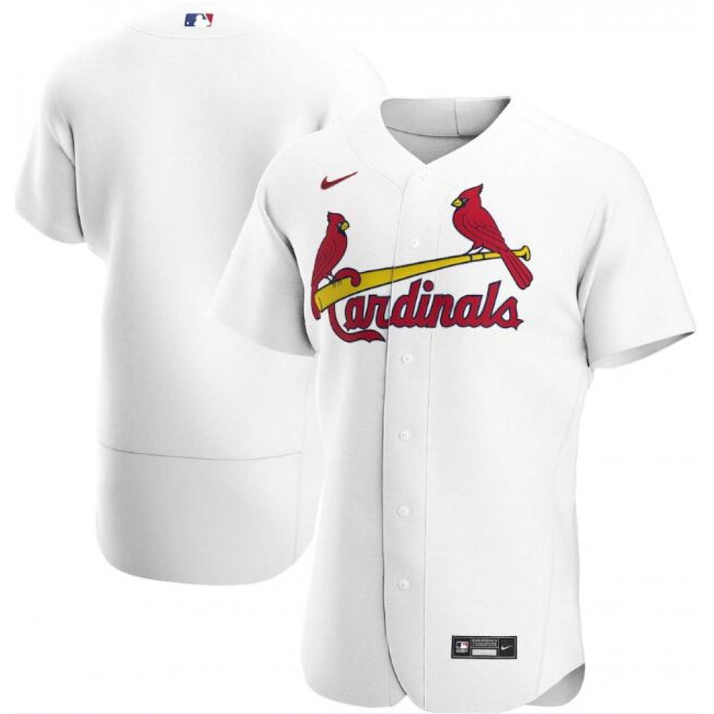 Men's St. Louis Cardinals Blank White Flex Base Stitched Jersey 1