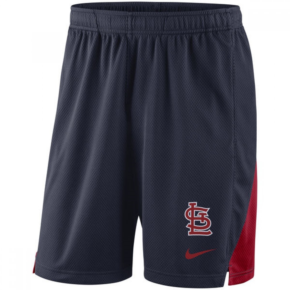 Men's St. Louis Cardinals Navy Franchise Performance Shorts 1