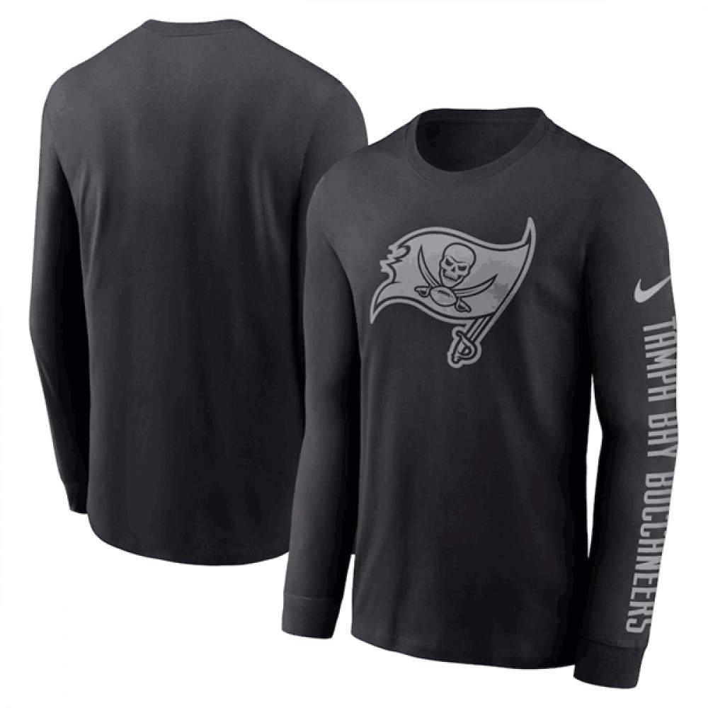 Men's Tampa Bay Buccaneers Black Long Sleeve T-Shirt 1