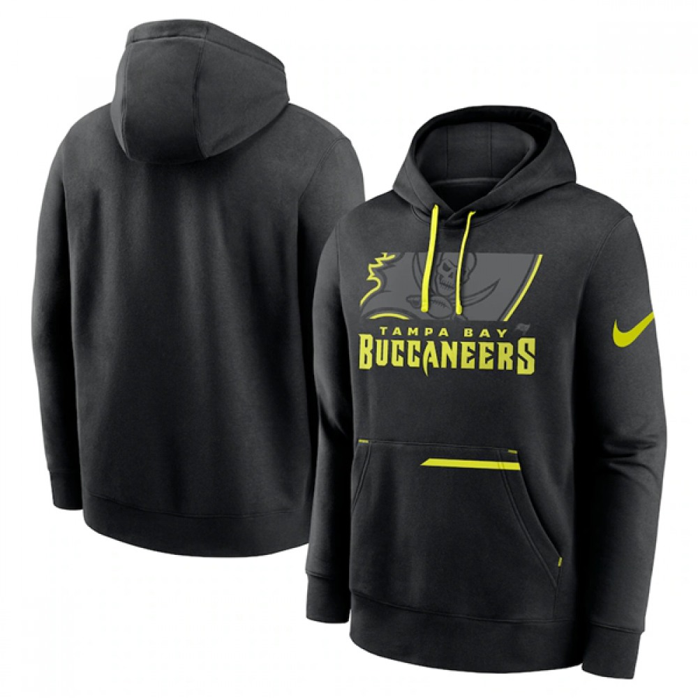 Men's Tampa Bay Buccaneers Black Volt Pullover Hoodie 1