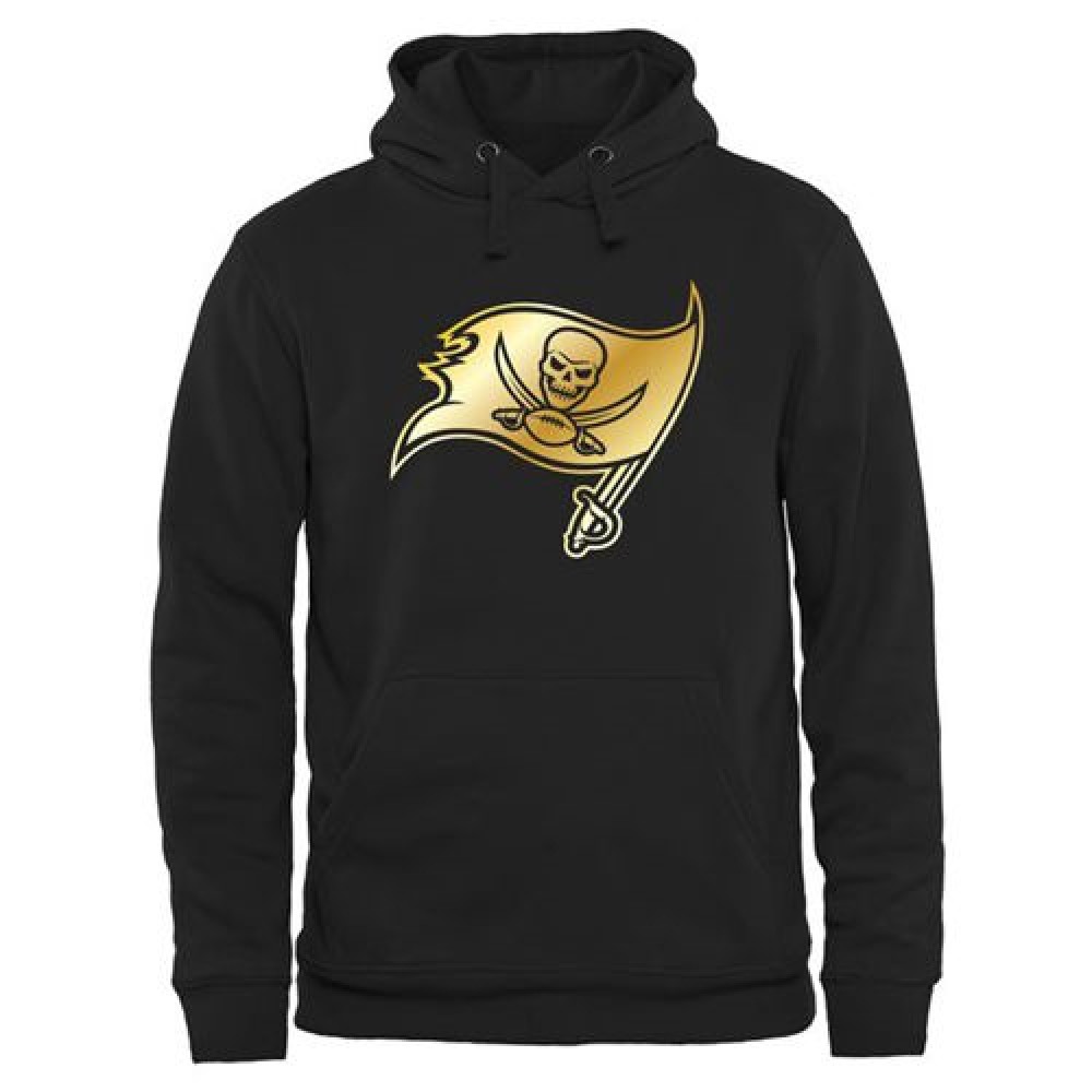 Men's Tampa Bay Buccaneers Pro Line Black Gold Collection Pullover Hoodie 1