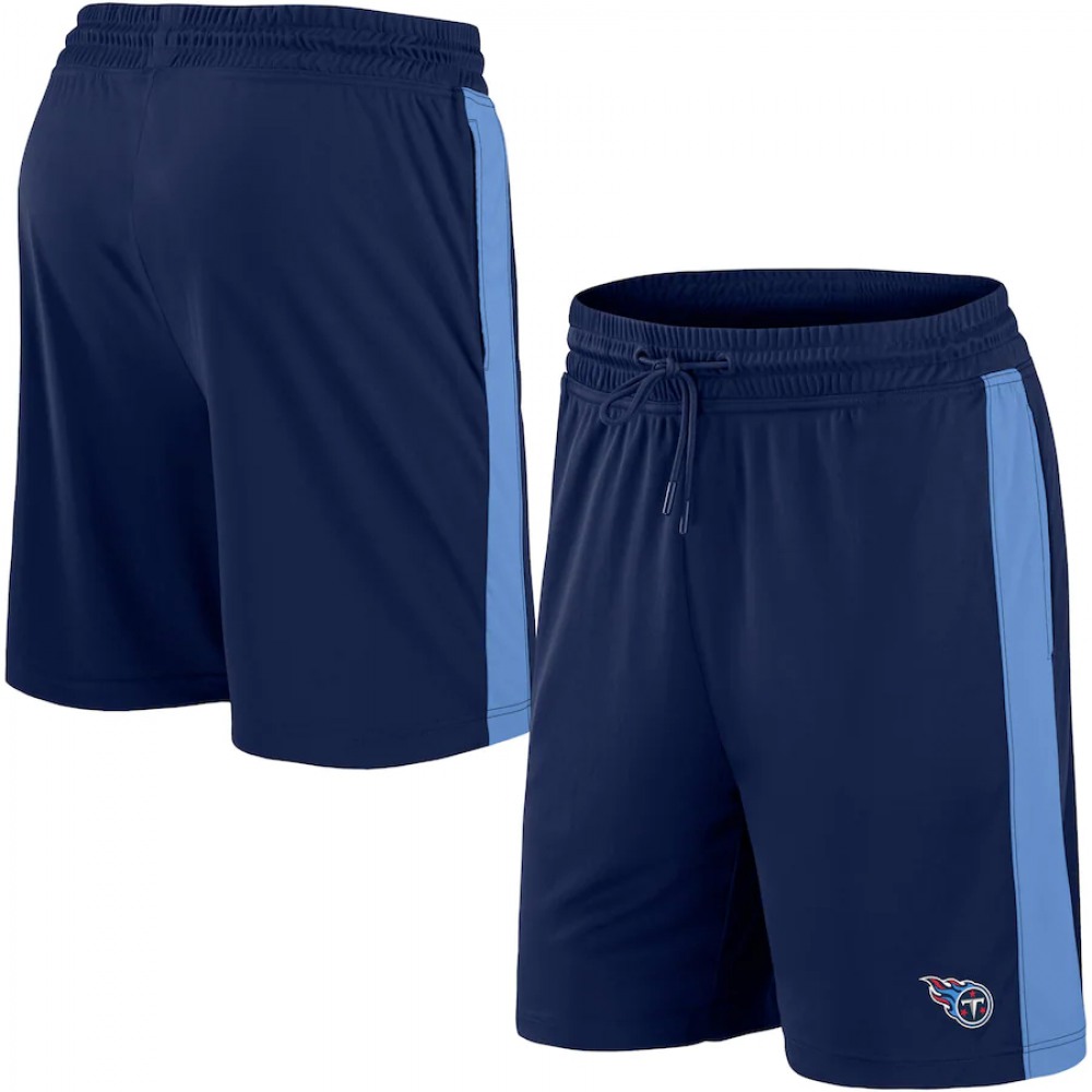 Men's Tennessee Titans Navy Performance Shorts 1