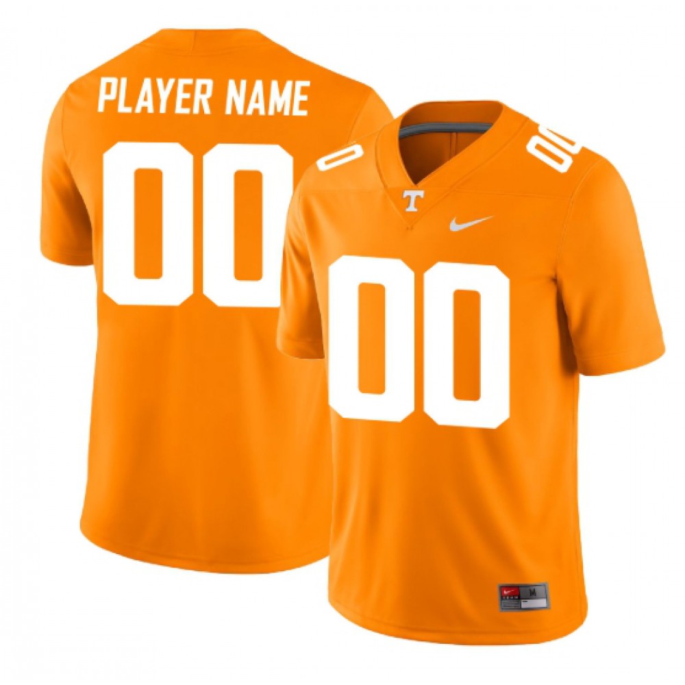 Men's Tennessee Volunteers Customized Orange Stitched Game Jersey 1