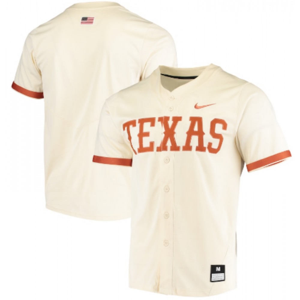 Men's Texas Longhorns Blank Cream Vapor Untouchable Stitched Jersey 1