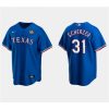 Men's Texas Rangers #31 Max Scherzer Royal 2023 World Series Stitched Baseball Jersey