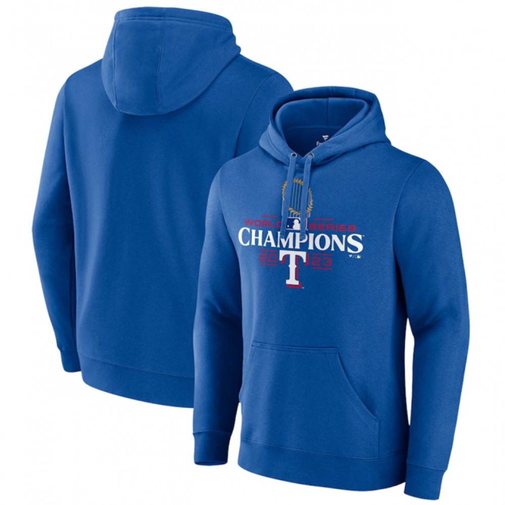 Men's Texas Rangers Royal 2023 World Series Champions Pullover Hoodie 1