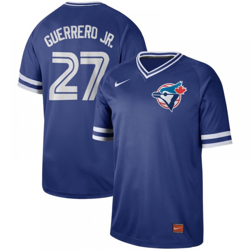 Men's Toronto Blue Jays #27 Vladimir Guerrero Jr. Royal Cooperstown Collection Legend Stitched MLB Jersey 1