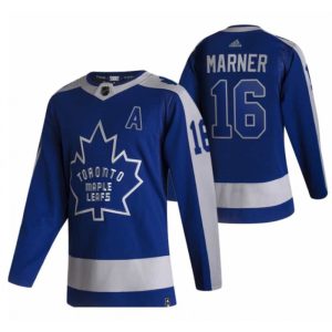 Men's Toronto Maple Leafs #16 Marner 2020/2021 Blue Reverse Retro Special Edition Stitched Jersey