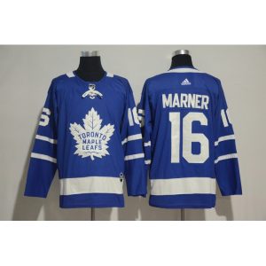 Men's Toronto Maple Leafs #16 Marner Blue Stitched NHL Jersey