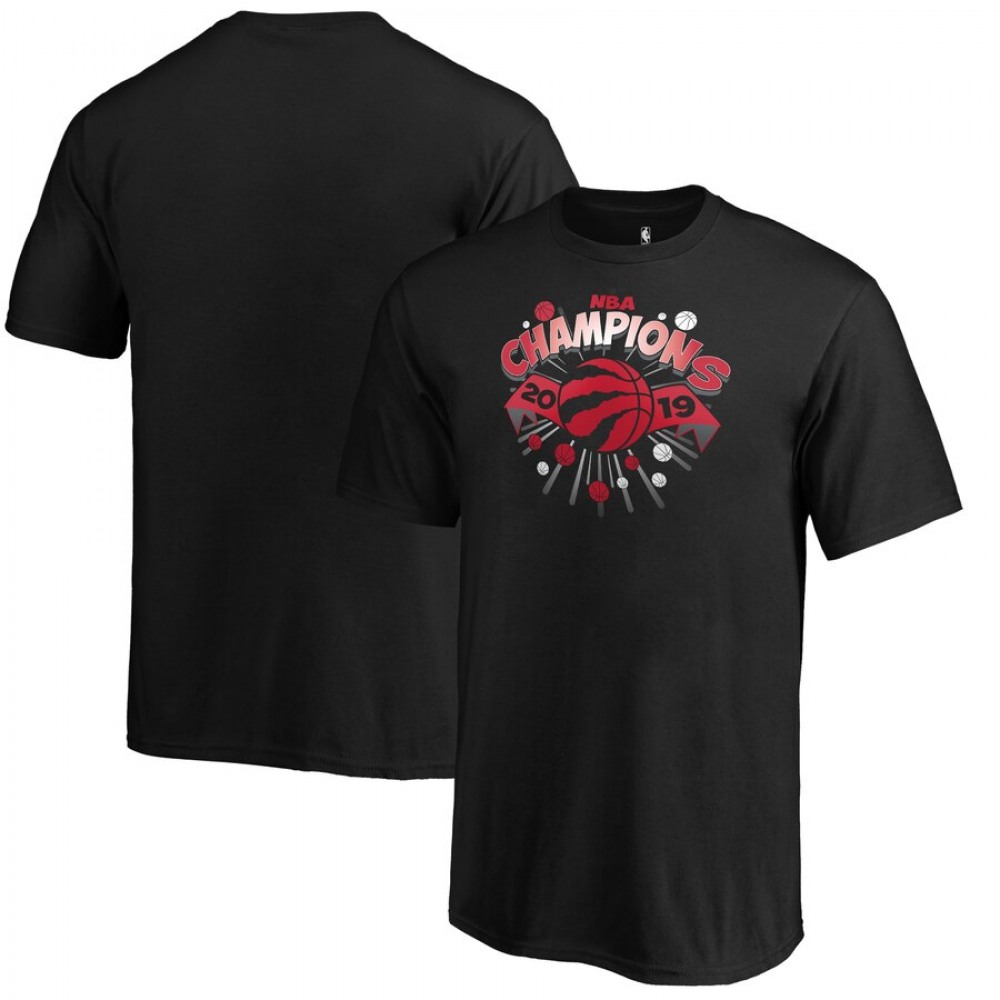 Men's Toronto Raptors Black 2019 NBA Finals Champions T-Shirt 1