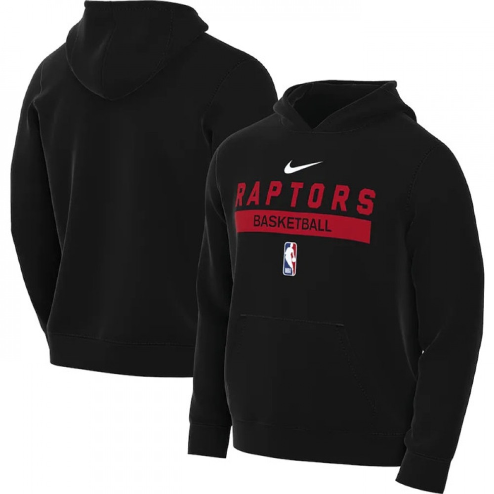 Men's Toronto Raptors Black Spotlight Fleece Overhead Hoodie 1