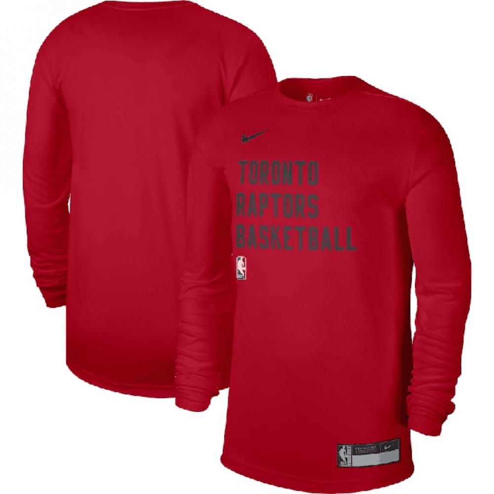 Men's Toronto Raptors Red 2023/24 Legend On-Court Practice Long Sleeve T-Shirt 1