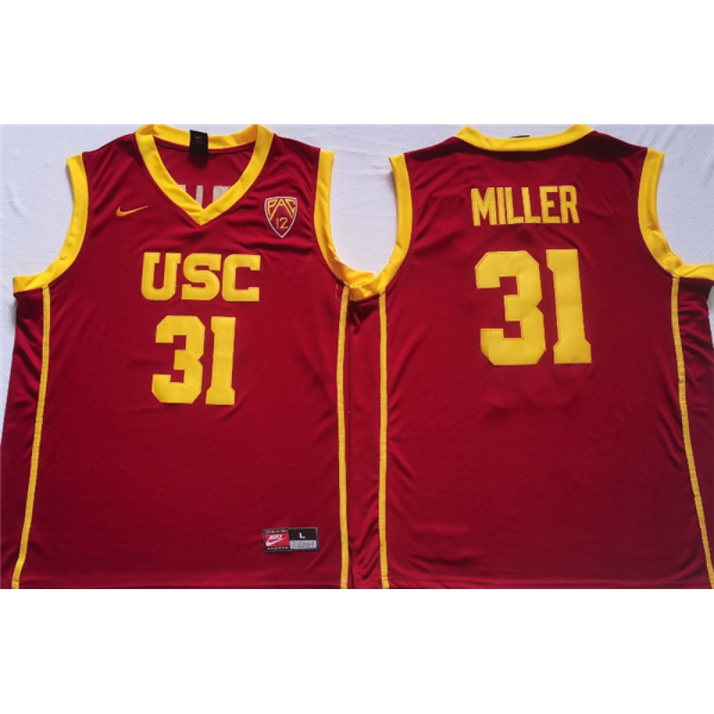 Men's USC Trojans #31 Cheryl Miller Red Stitched Jersey 1