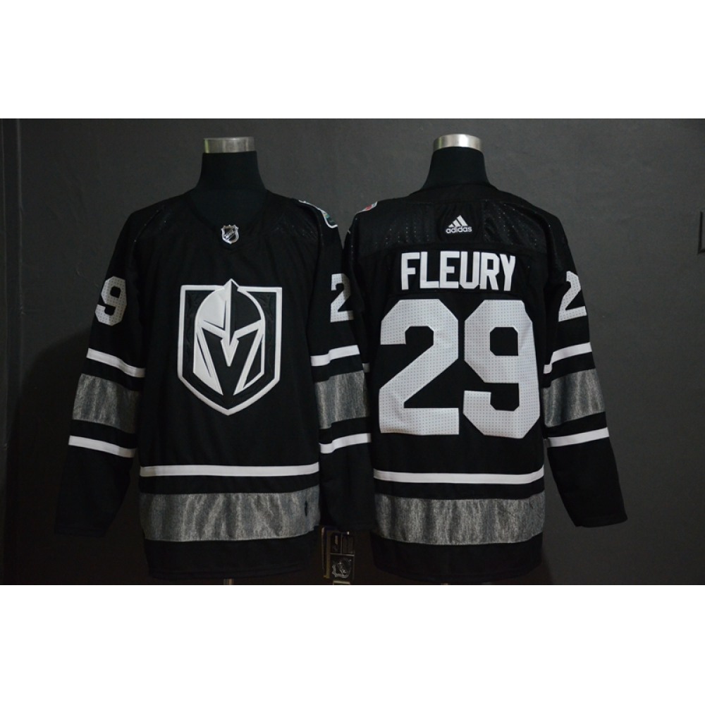 Men's Vegas Golden Knights #29 Marc-Andre Fleury Black 2019 NHL All-Star Game Jersey 1