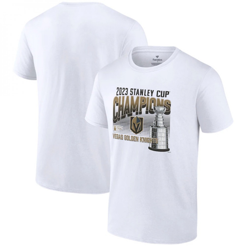 Men's Vegas Golden Knights White 2023 Stanley Cup Champions T-Shirt 1