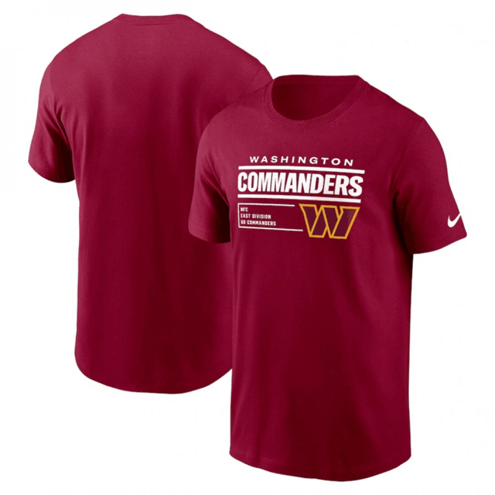 Men's Washington Commanders Burgundy Division Essential T-Shirt 1