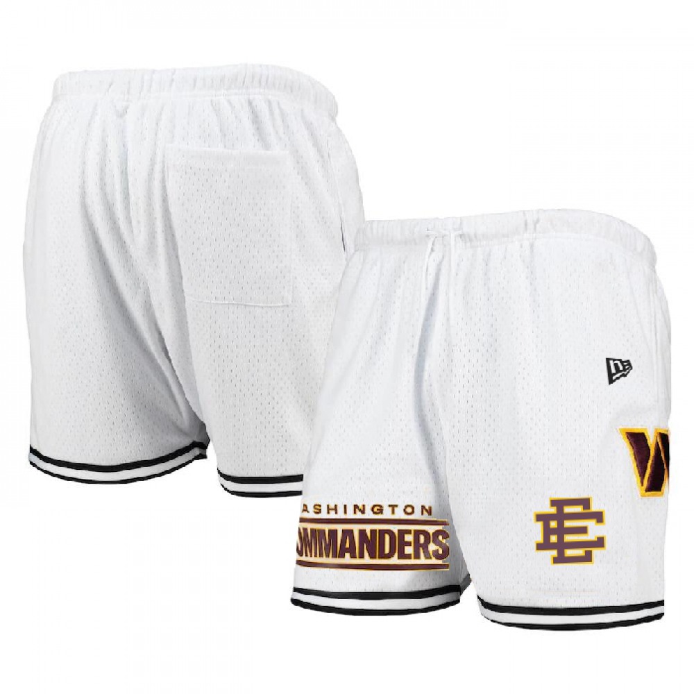 Men's Washington Commanders Pro White/Red Shorts 001 1