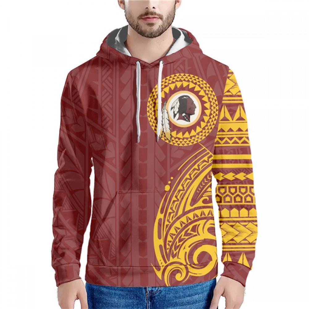 Men's Washington Football Team Red/Gold Hoodie 1