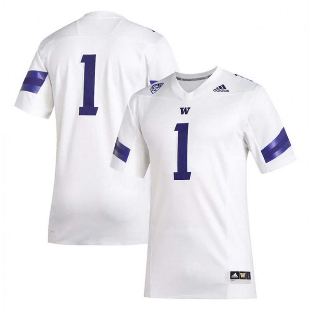 Men's Washington Huskies #1 John Ross White Stitched NCAA Jersey 1