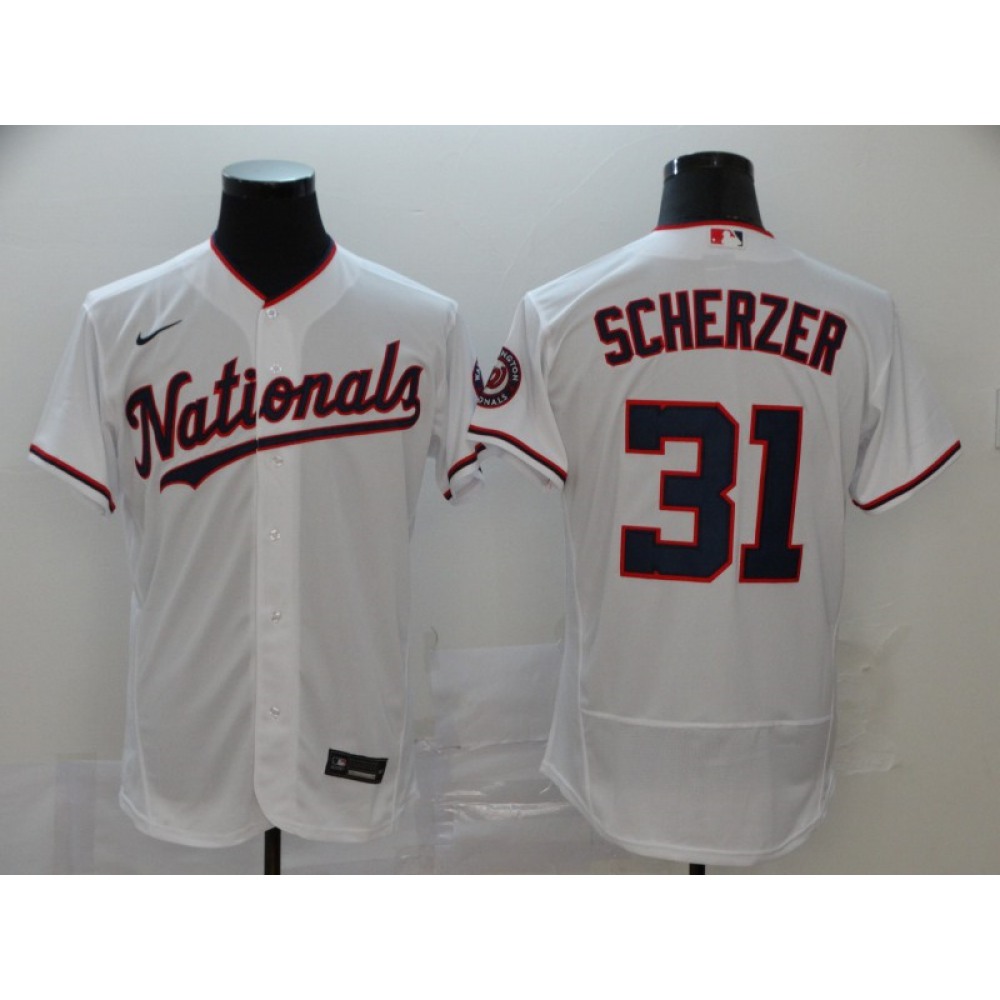 Men's Washington Nationals #31 Max Scherzer Flex Base Stitched MLB Jersey 1