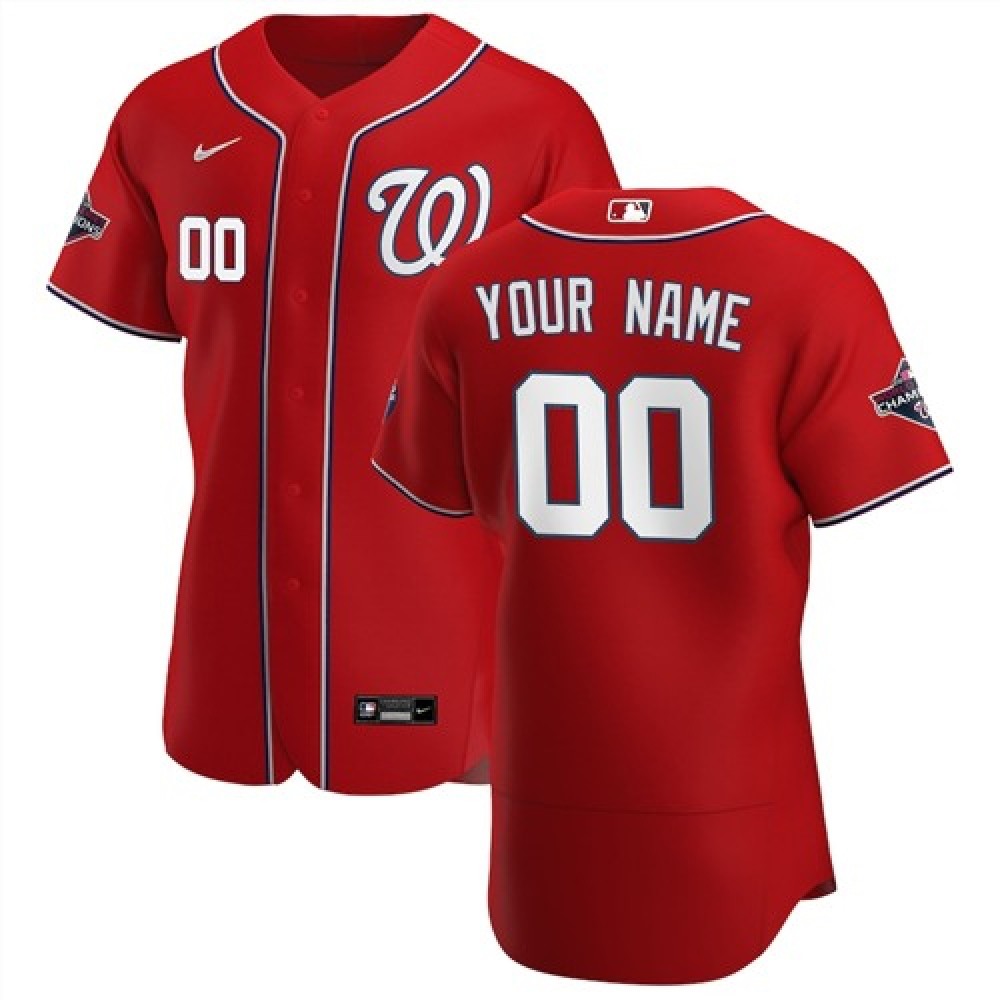 Men's Washington Nationals Customized Stitched MLB Jersey 1