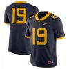 Men's West Virginia Mountaineers Customized Navy Stitched Jersey