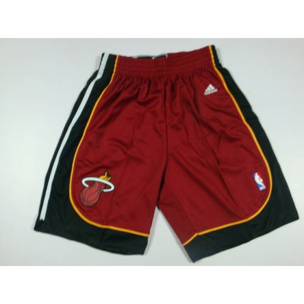Miami Heat Red NBA Shorts 1