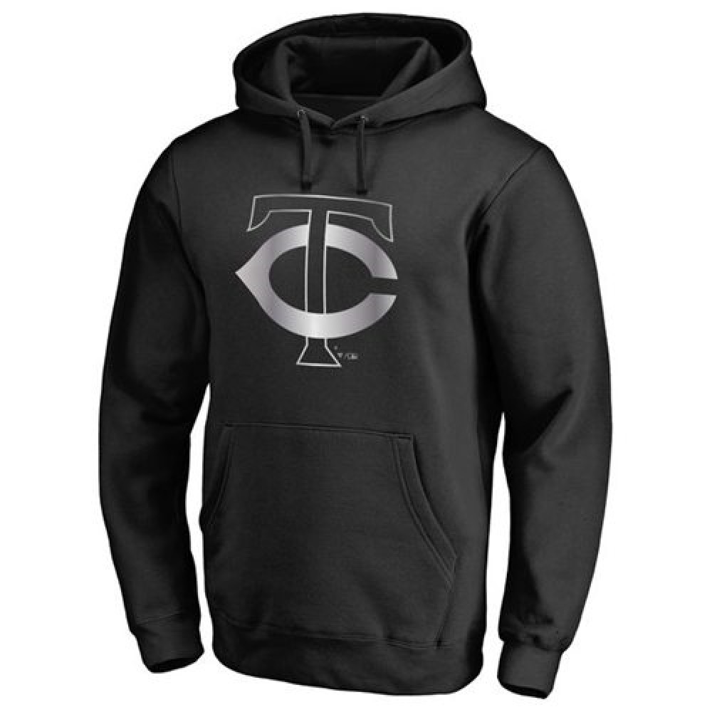 Minnesota Twins Platinum Collection Pullover Hoodie Black 1