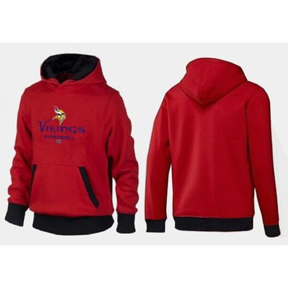 Minnesota Vikings Critical Victory Pullover Hoodie Red & Black 1
