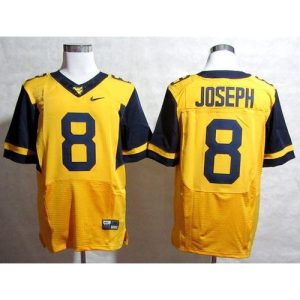 Mountaineers #8 Karl Joseph Gold Stitched NCAA Jersey
