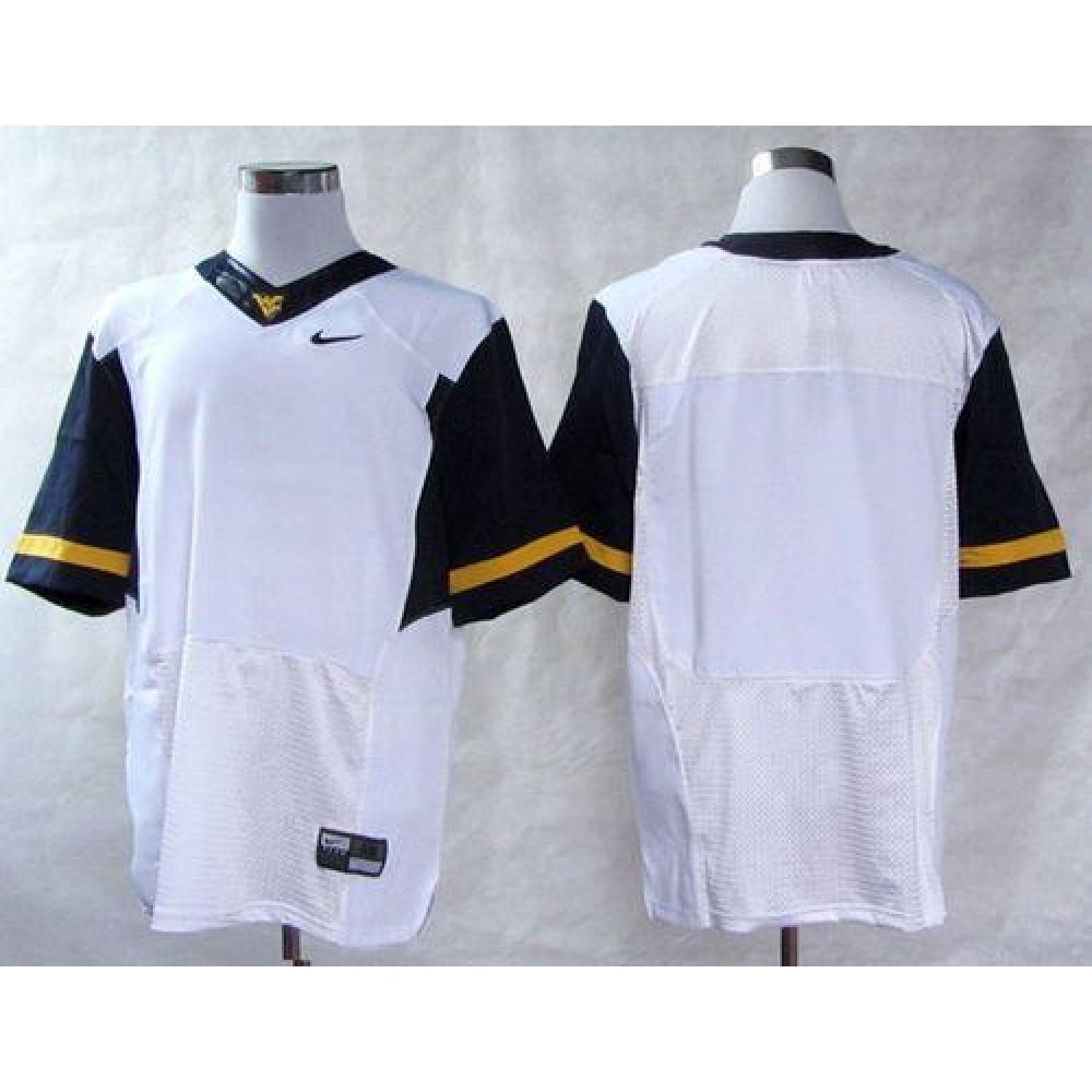 Mountaineers Blank White Stitched NCAA Jersey 1
