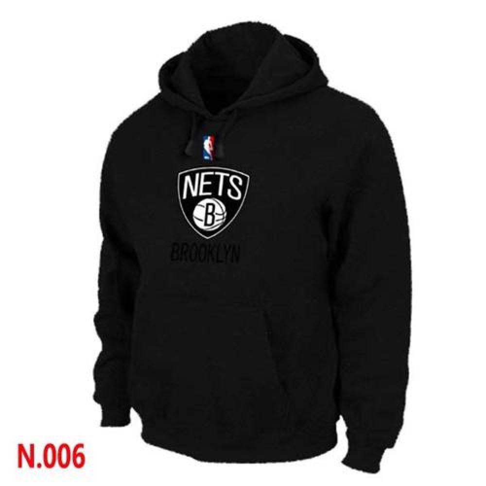 NBA Brooklyn Nets Pullover Hoodie Black 1