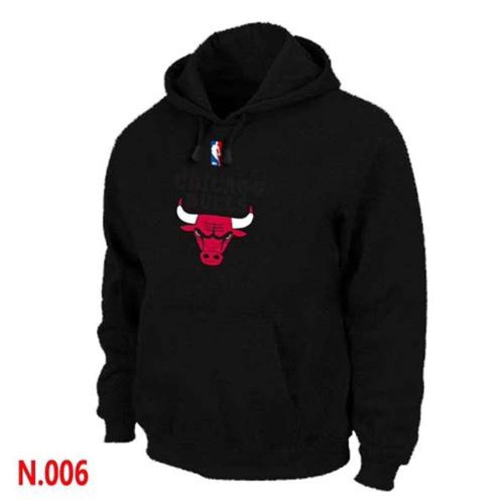 NBA Chicago Bulls Pullover Hoodie Black 1