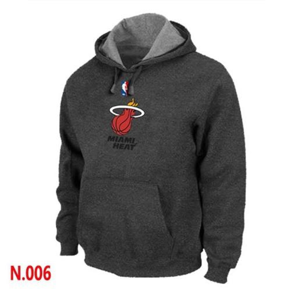 NBA Miami Heat Pullover Hoodie Dark Grey 1
