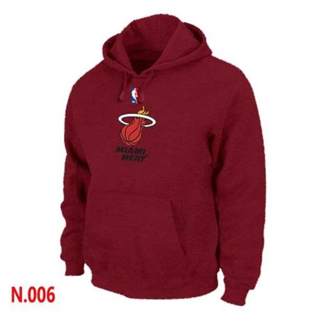 NBA Miami Heat Pullover Hoodie Red 1