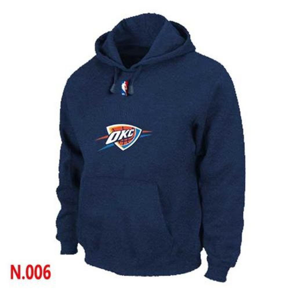 NBA Oklahoma City Thunder Pullover Hoodie Dark Blue 1