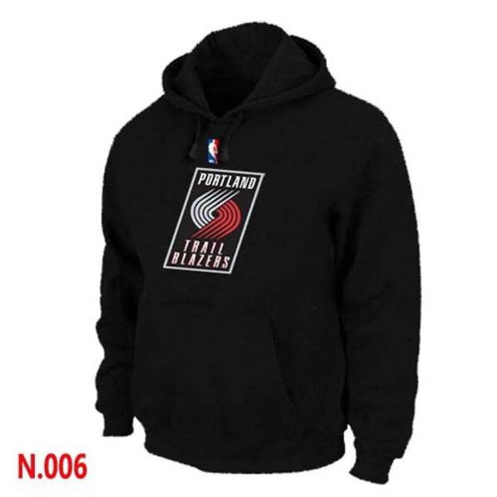 NBA Portland Trail Blazers Pullover Hoodie Black 1