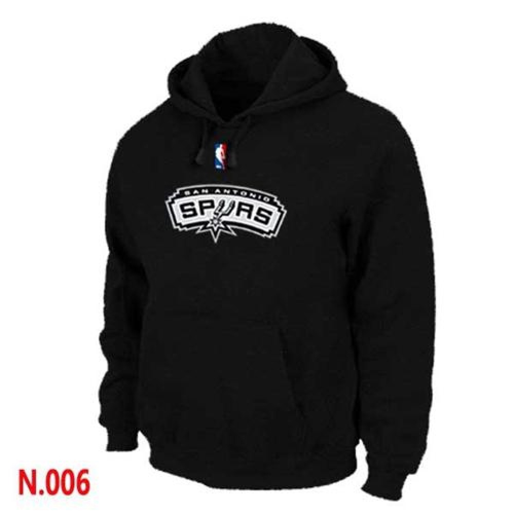 NBA San Antonio Spurs Pullover Hoodie Black 1