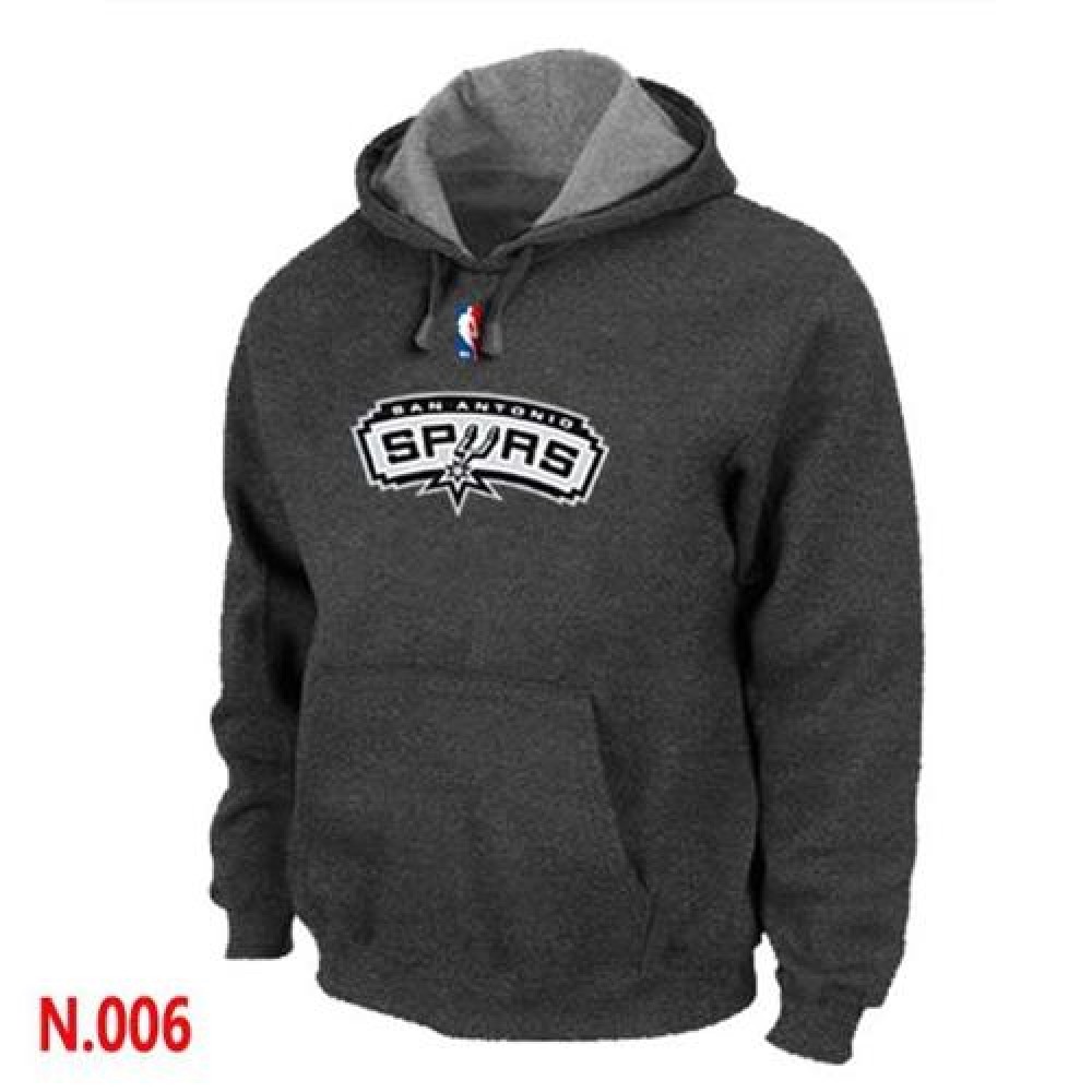 NBA San Antonio Spurs Pullover Hoodie Dark Grey 1
