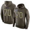 NFL Men's Buffalo Bills #70 Eric Wood Stitched Green Olive Salute To Service KO Performance Hoodie