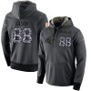 NFL Men's Carolina Panthers #88 Greg Olsen Stitched Black Anthracite Salute to Service Player Performance Hoodie