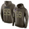 NFL Men's New York Giants #59 Devon Kennard Stitched Green Olive Salute To Service KO Performance Hoodie
