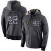 NFL Men's Oakland Raiders #42 Karl Joseph Stitched Black Anthracite Salute to Service Player Performance Hoodie