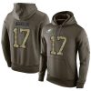 NFL Men's Philadelphia Eagles #17 Nelson Agholor Stitched Green Olive Salute To Service KO Performance Hoodie