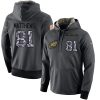 NFL Men's Philadelphia Eagles #81 Jordan Matthews Stitched Black Anthracite Salute to Service Player Performance Hoodie